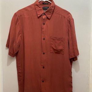 Men’s 100% Silk Dress Shirt Size Medium